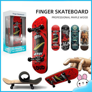 Finger Skateboard Toys Wooden Finger Scooter Professional Fingerboard Desk Toy For Adults Teens/Kids