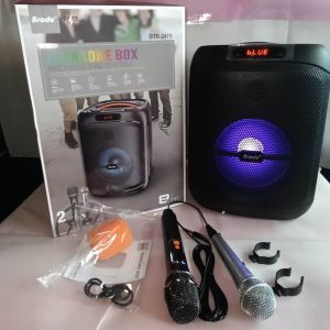 Brodu BTS-2475 Portable Bluetooth Speaker with Microphones