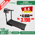 VOSGO Fitness Pino Alat Olahraga Treadmill Elektrik Treadmil Listrik 2.0 HP Murah. 