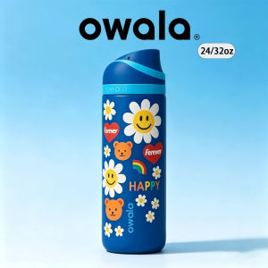 ready stock Original Authentic Owala x Wiggle Wiggle Series 24oz/32oz Insulated Water Bottle for Daily Use