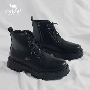 Motorcycle Boots Men British Style High-top Leather Shoes Casual Fashion Black Cargo Chelsea Ankle Boots
