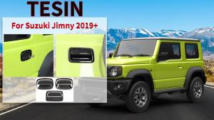 HH8 TESIN Car Side Door Rear Tail Door Handle Bowl Decoration Cover for Suzuki Jimny JB74 2019 2020 2021 2022 2023 2024 Accessories 6N8Y2