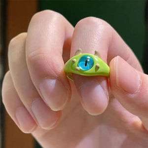 Nicedays🍒Cincin Korea Desain Kartun Kecil Rakasa Warna Untuk Pria Dan Wanita COD