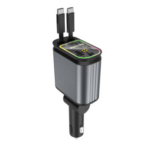 4In1 Car Phone Charger Cell Phone Charger MultiFunction Current Protection Outdoor