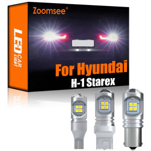 Zoomsee 2Pcs White Reverse LED For Hyundai H-1 H1 Starex Grand Starex i800 1997-2015 Canbus Exterior Backup Light Tail Bulb Kit