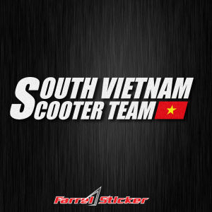 Sticker SOUTH VIETNAM SCOOTER TEAM stiker tim vietnam