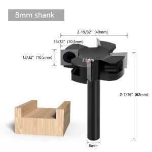 8 มีดเจาะสี่ใบมีดร่องมีดด้านล่างใสเหล็กทังสเตนแผ่นโลหะผสมเครื่องกัดงานไม้เครื่องตัดร่องเครื่องกัดร่อง