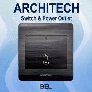 ARCHITECH Platinum B9-K16 Sakelar - Saklar Bel Black