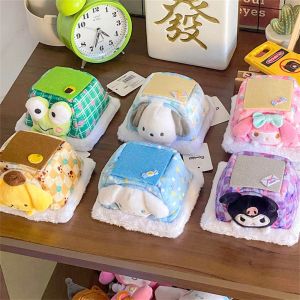 TRANQUIL HUT Pompom Purin Kuromi Tatami Doll Hangyodon My Melody Plush Toy Creative Ornaments Cartoon Anime Room Decoration