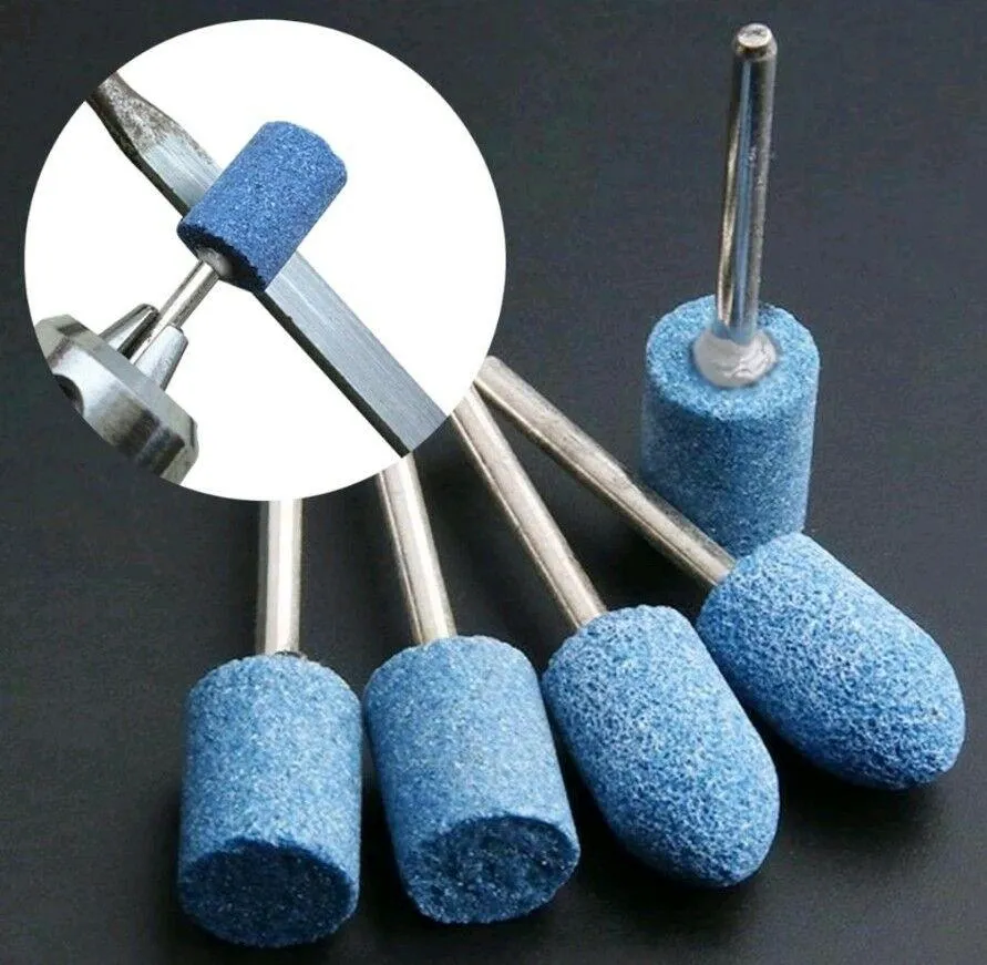 10pcs Power Tool Accessory Blue Abrasive Sand Ceramic Stone