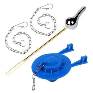 2Pcs Toilet Flapper Replacement 2inch Toilet Stoppers Flapper Water Saving Flush Valves Flapper with Stainless Chain