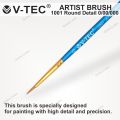 V-Tec Brush 1001 Round Detail 0 / 00 / 000  / Kuas Lukis Kecil. 