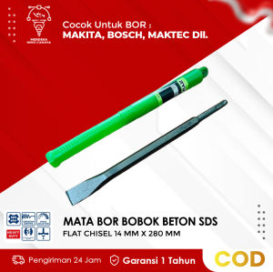 PROMO TERMURAH!! Mata Bor Bobok Beton SDS Plus 14 mm X 280 mm cocok untuk Bosch Makita Maktec dll