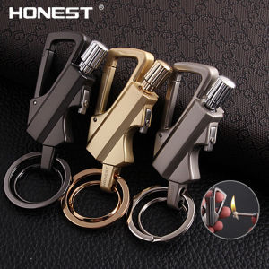 Lighter Mancis Match Fire Starter Keychain Lighter Fluid Refillable Reusable Windproof Waterproof