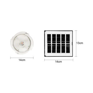 Zero Power  Solar Ceiling Light With Remote Control Waterproof Outdoor Home Roof Garden Pendant Light