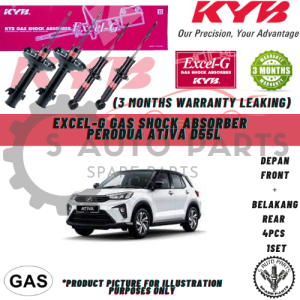 PERODUA ATIVA D55L (FRONT OR REAR) 100% KAYABA KYB EXCEL-G GAS SHOCK ABSORBER
