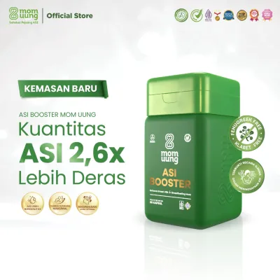 Mom Uung ASI Booster 60 Kapsul - ASI 26x Lebih Deras dan Berkualitas - Pelancar ASI