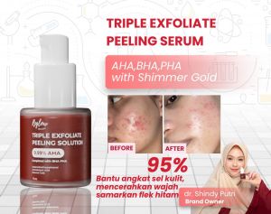REGLOW Triple Exfoliate Peeling Solution - Serum Eksfoliasi Wajah Glowing Skincare dr Shindy