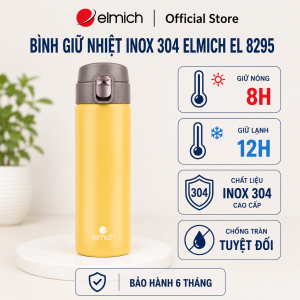 (Chỉ 15-17.09)Bình giữ nhiệt inox 304 Elmich EL8295 dung tích 500ml
