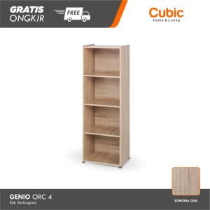 Cubic Rak 4 Susun Minimalis / Lemari Buku Serbaguna / GENIO ORC 4
