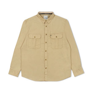 M.Gee Kemeja Pria Lengan Panjang Outdoor Mgee Ori CAMPER C007 KHAKY