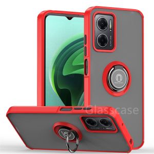 For Xiaomi Redmi 10 5G Redmi10 5G Matte Phone Case Shockproof Casing Holder Ring Casing Bracket Protection Hard Back Cover For Xiomi Redmi10 5G