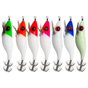 Freshwater Saltwater Round Belly Fishing Jig Hard Octopuses Jig Fishing Squid Jig Lures Jig Squid 3D Fishing Lures Baits