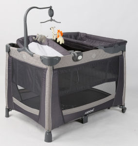 Akeeva Luxury Playpen w/changer and snoozer  (Sage)