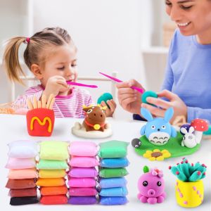Mainan Edukasi Anak Tanah Liat Clay Polymer 12 Warna