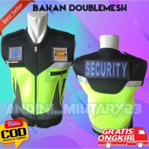 Rompi Security Terbaru / Rompi Satpam Terbaru / Rompi Security Tebal / Double Mesh /Rompi Security Terbaru Rompi Satpam Terbaru Vest Pria Polisi/Satpam /Security/SIZE S-XXXL