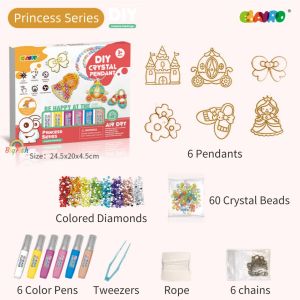 จี้ของเล่นคริสตัลสร้างสรรค์สำหรับเด็กผู้หญิง Kids Toys งานฝีมือกาวสำหรับเด็กของเล่นเพื่อการศึกษาของขวัญของเล่นทารกสำหรับเด็ก