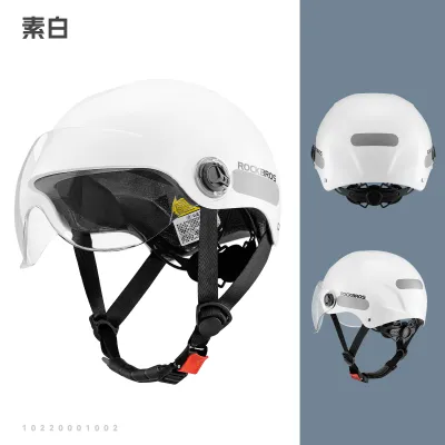 ROCKBROS Mũ Bảo Hiểm Xe Đạp Điện Xe Máy Mũ Bảo Hiểm Nửa Đầu ABS Bảo Vệ Mũ Bảo Hiểm Lái Xe Ô Tô Điện Một Mảnh Nhẹ Có Thể Điều Chỉnh Thoáng Khí Cho Nam Nữ