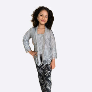 Kebaya Anak Perempuan Kutu Baru Tile Payet Mutiara Pesta Wisuda TK SD Umur 6 7 8 9 10 11 12 Tahun