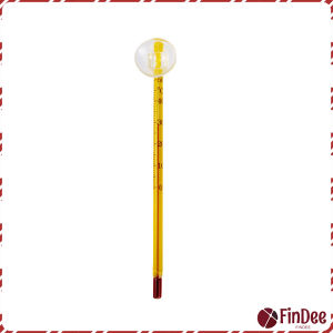 FinDee เทอร์โมมิเตอร์ตู้ปลา ปรอทวัดอุณหภูมิน้ำในตู้ปลา แบบติดกระจก Aquarium Thermometer