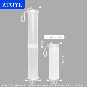 [COD]🔥🔥🔥ZTOYL 1pc Cylinder Shape Student Supplies Pencil Case Pen Holder PP Portable Adjustable Pen Organizer Transparent