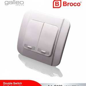 BROCO Saklar Ganda / Double Switch GALLEO Series Art. G162 Original SNI