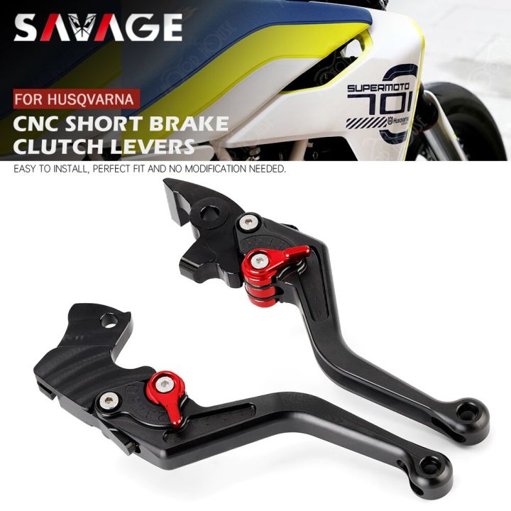 Short Brake Clutch Levers For HUSQVARNA 701 Supermoto Enduro 401