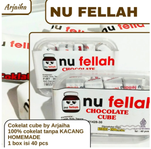 Cokelat Cube NU FELLAH Isi 40 Pcs / Cokelat Kubus / Cokelat 1 Box