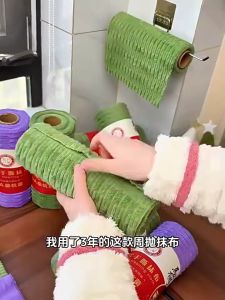 Disposable Coral Fleece Cleaning Cloths Home Kitchen Pot Pan Highly Absorbent Dishwashing Rags Dishcloth Towel 20x20cm