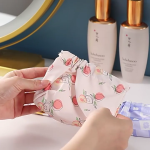 กระเป๋าเข้าห้องน้ำกระเป๋าเก็บของพิมพ์ลายดอกไม้ Tas Kosmetik กระเป๋าสตางค์แบบสั้นสำหรับผู้หญิงกระเป๋าเครื่องสำอางกระเป๋าสตางค์แบบสั้นสำหรับผู้หญิงกระเป๋าจัดหมวดหมู่ขนาดใหญ่