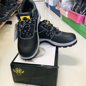 รองเท้าเซฟตี้หัวเหล็กหุ้มข้อ มอก. สีดำ พื้นเหล็ก กันน้ำมัน รองเท้าเซฟตี้กันไฟฟ้า รองเท้าเซฟตี้กันน้ำ เซฟตี้กันลื่น