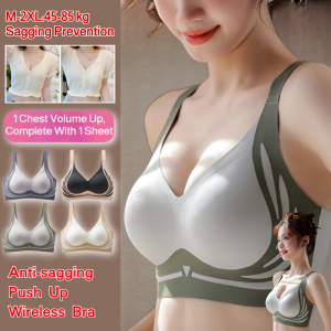 Miss Candy Anti-sagging Push-Up Seamless Bra For Women Without Wires Comfortable Back Button Bra Womens Bra