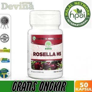 Rosella HS Kapsul HNI HPAI | Suplemen Kesehatan | Bunga Rosela | Obat Herbal Tradisional
