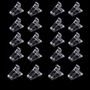 20Pcs Nail Tips Clip Nail Art Tool for Quick Building Polygel Nail Forms Nail Clips
