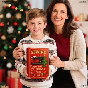 [COD] xingtu Sewing Advent Calendar 2025 24-Day Christmas Countdown Box 2D Acrylic Festive Hanging Decoration