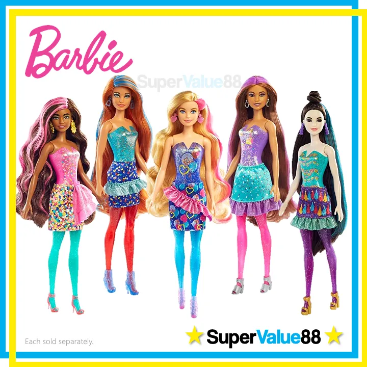 NEW Original Barbie® Color Reveal Doll Party Series with 7 Surprises: 4  Bags Contain Skirt