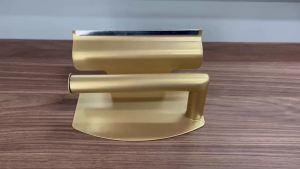 Professional Foil Dispenser and Cutter Metal Sawtooth Design Non-Slip Base Gold