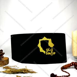 songkok peci logo gus baha merek tinggi Normal (9 cm) + Ada Dus Setiap Peci