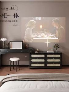 Dressing Table French Antique Dressing Table Locker Bedroom Retractable Vanity Storage Cabine Trattan Weave