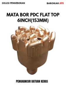 Mata Bor Pdc Flat top 6inch/Pdc Penghancur Batuan Keras/Mata Bor Sumur